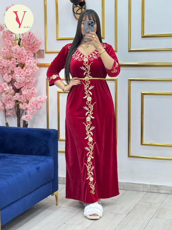 رووب سـنـابـل 🌿❤️قماش هايل و طرز ماخلاش  🌿❤️العــيــد