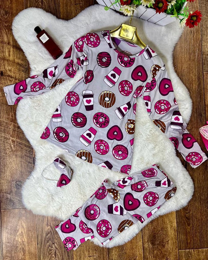 💞🍩 بيجامة دونات خريف 🍩💞