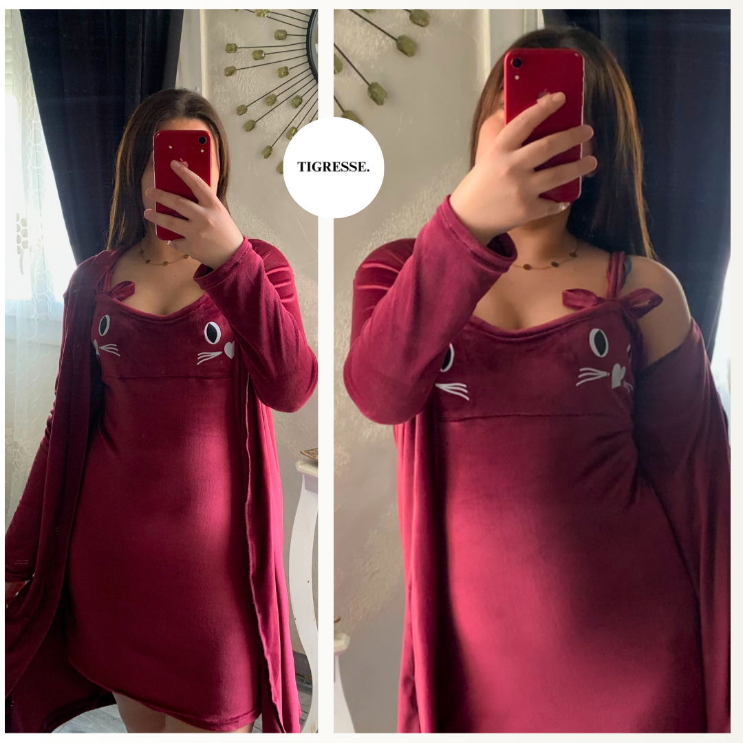 أنــسومبل 2 قـطـع الـقـطة 😻 قطــيفة سوبر صوفت (NEW)