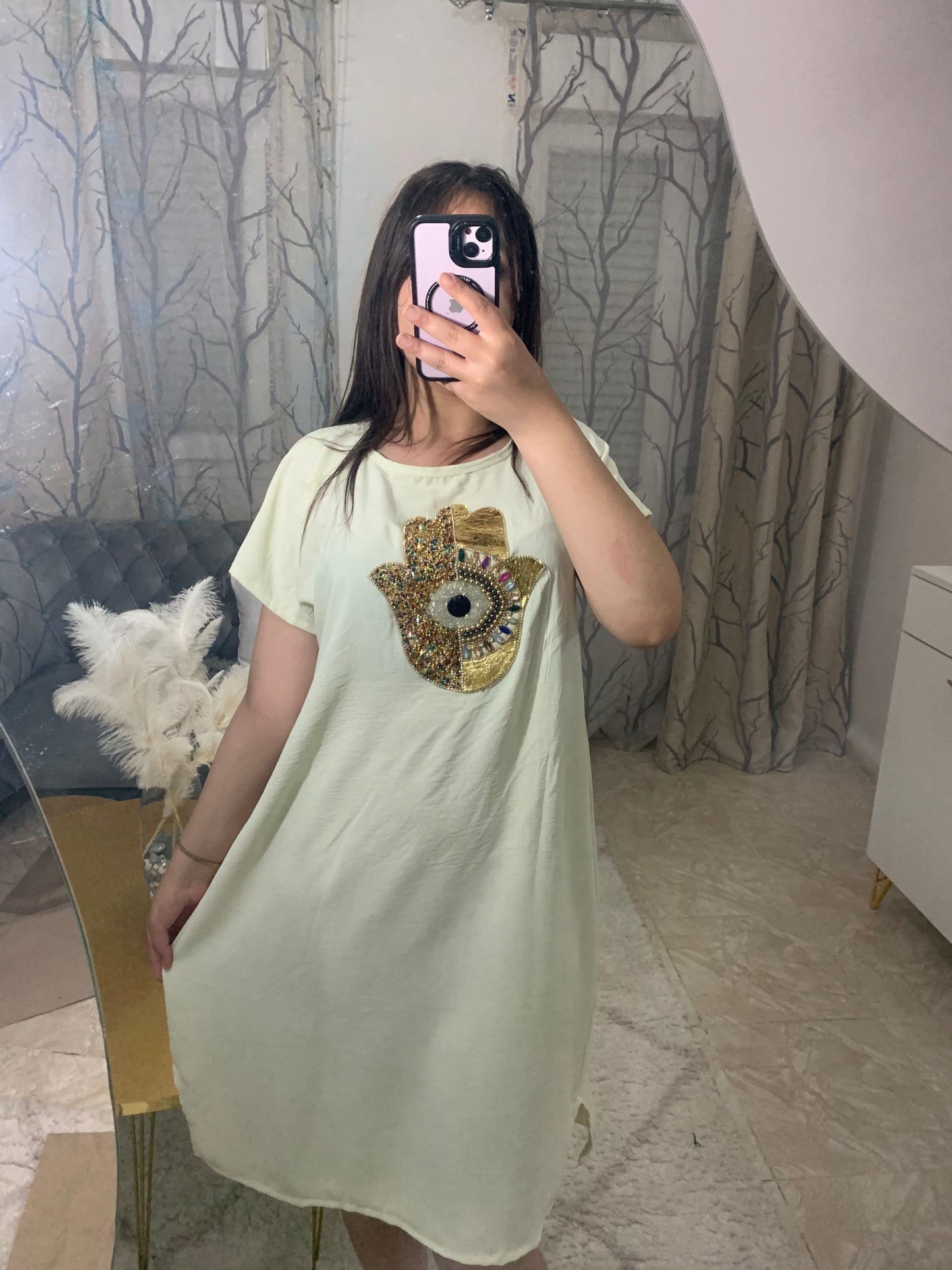 جبة الخــامــسة 🧿 مـــيـدي 💗 قـمـاش هايــل