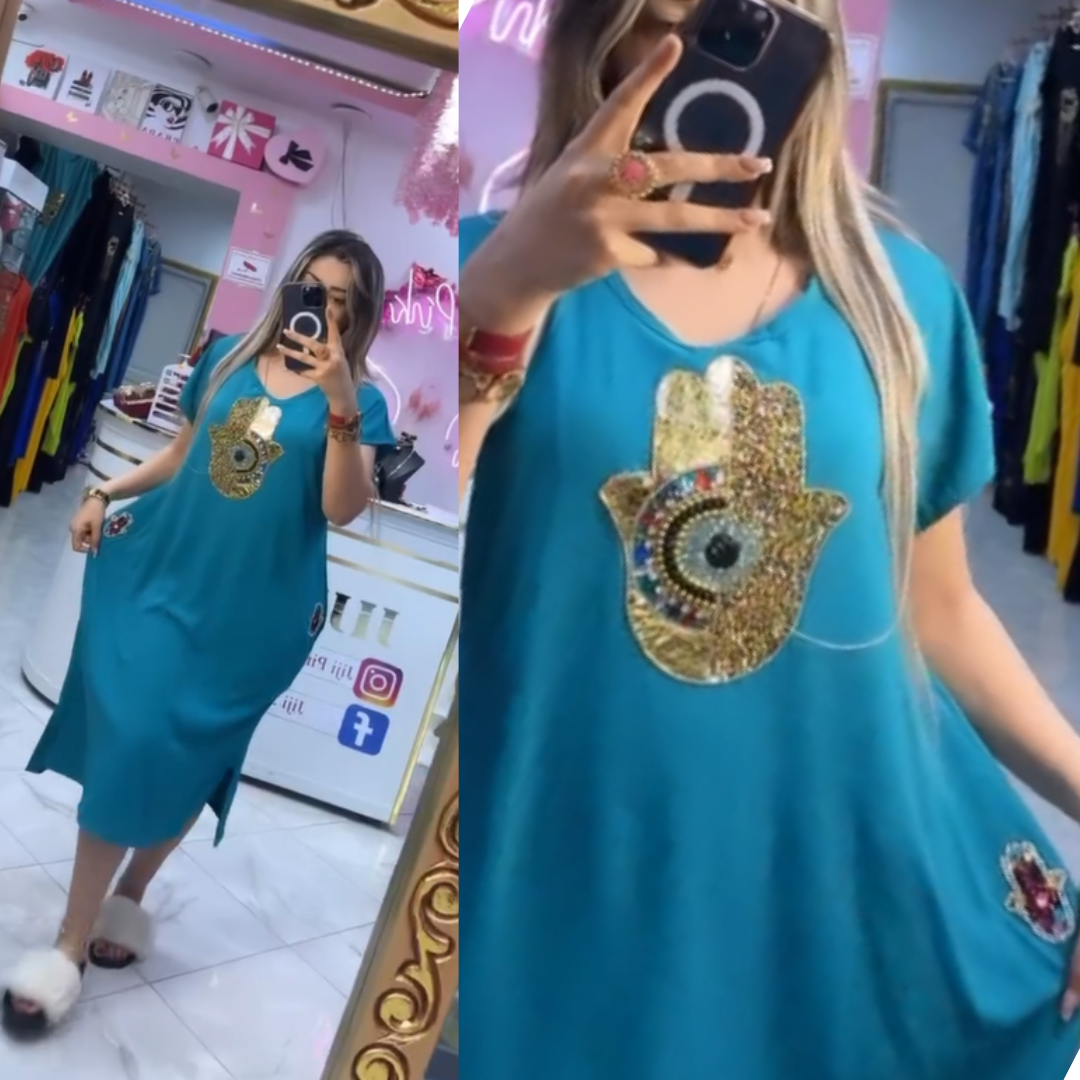 جبة الخــامــسة 🧿 مـــيـدي 💗 قـمـاش هايــل