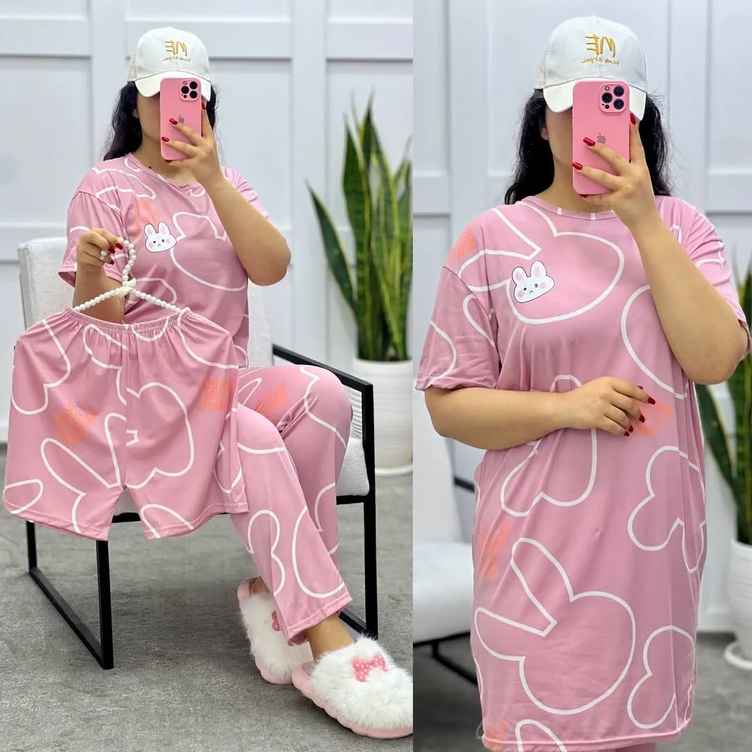 Ensemble 4PCS 💕 بيجــامة أربع قـطـع